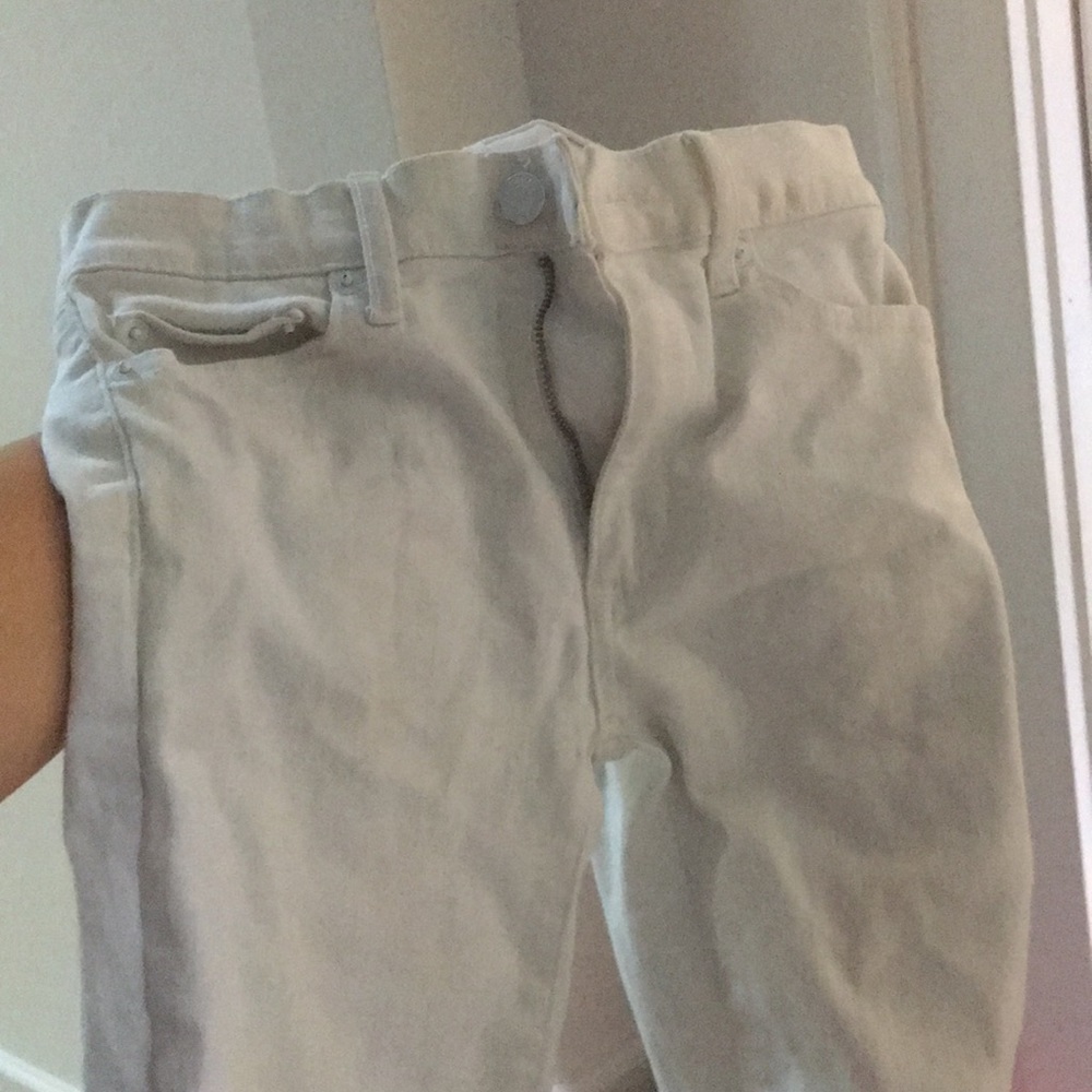 White jean pants
